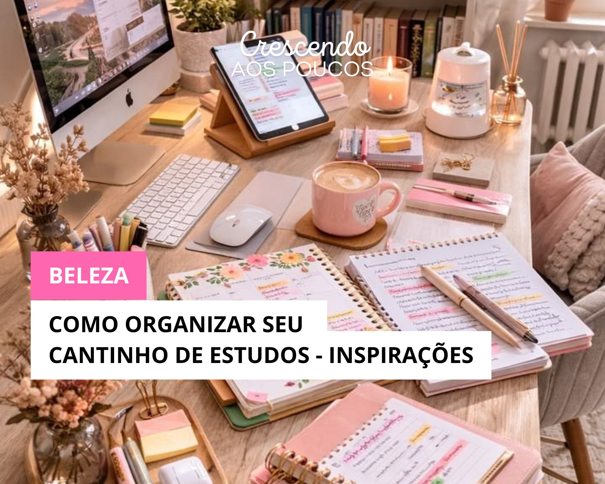 Como organizar seu cantinho de estudos – inspiração