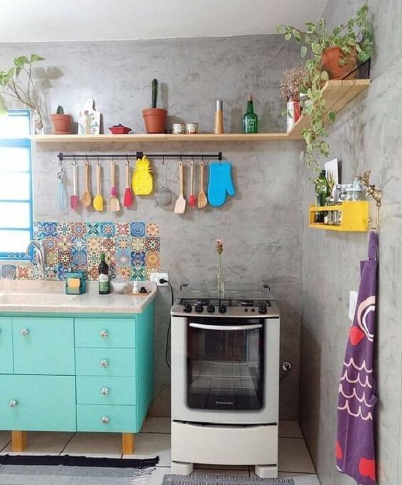 cozinha colorida 