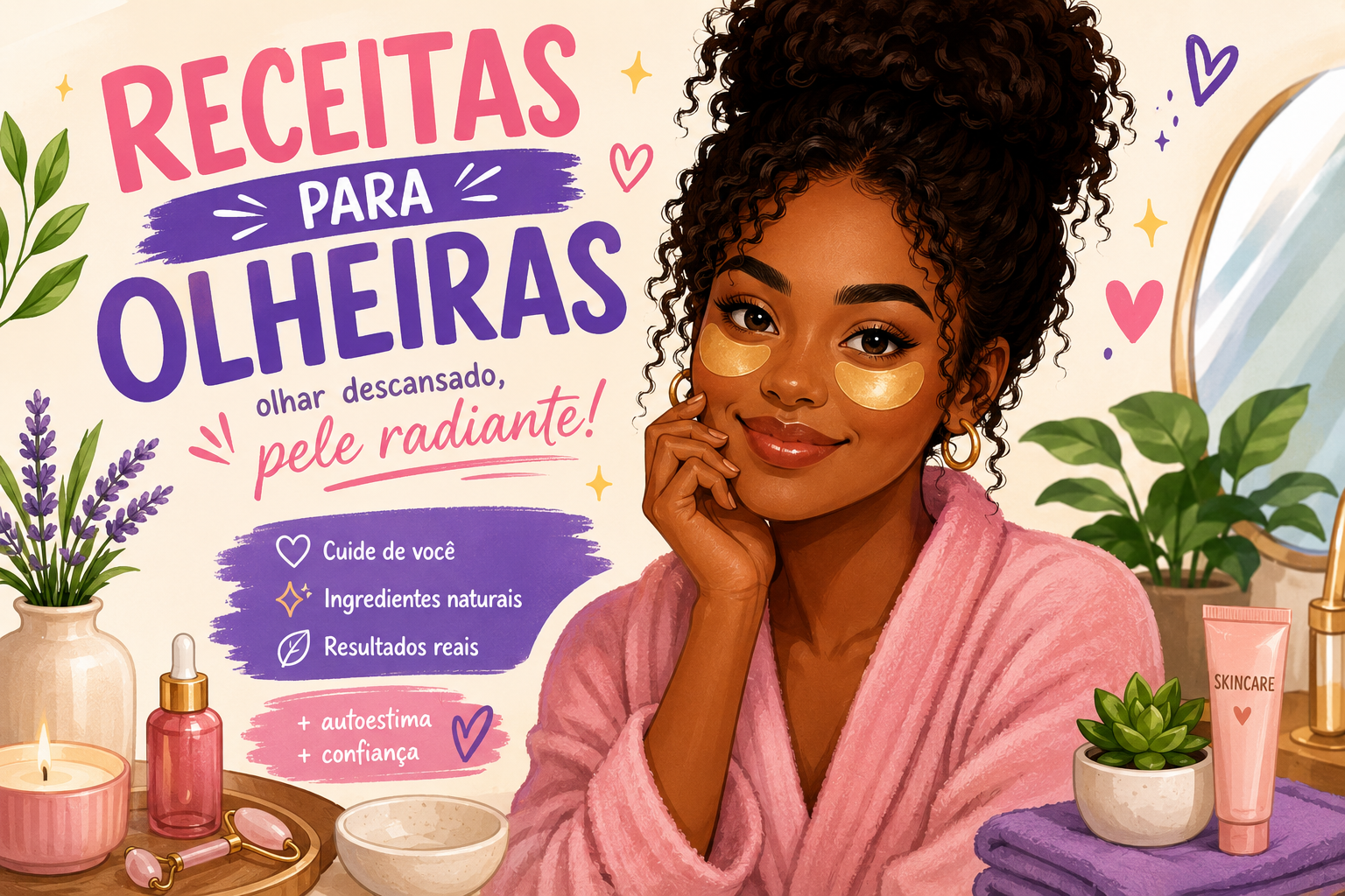 6 receitas caseiras para acabar com as olheiras
