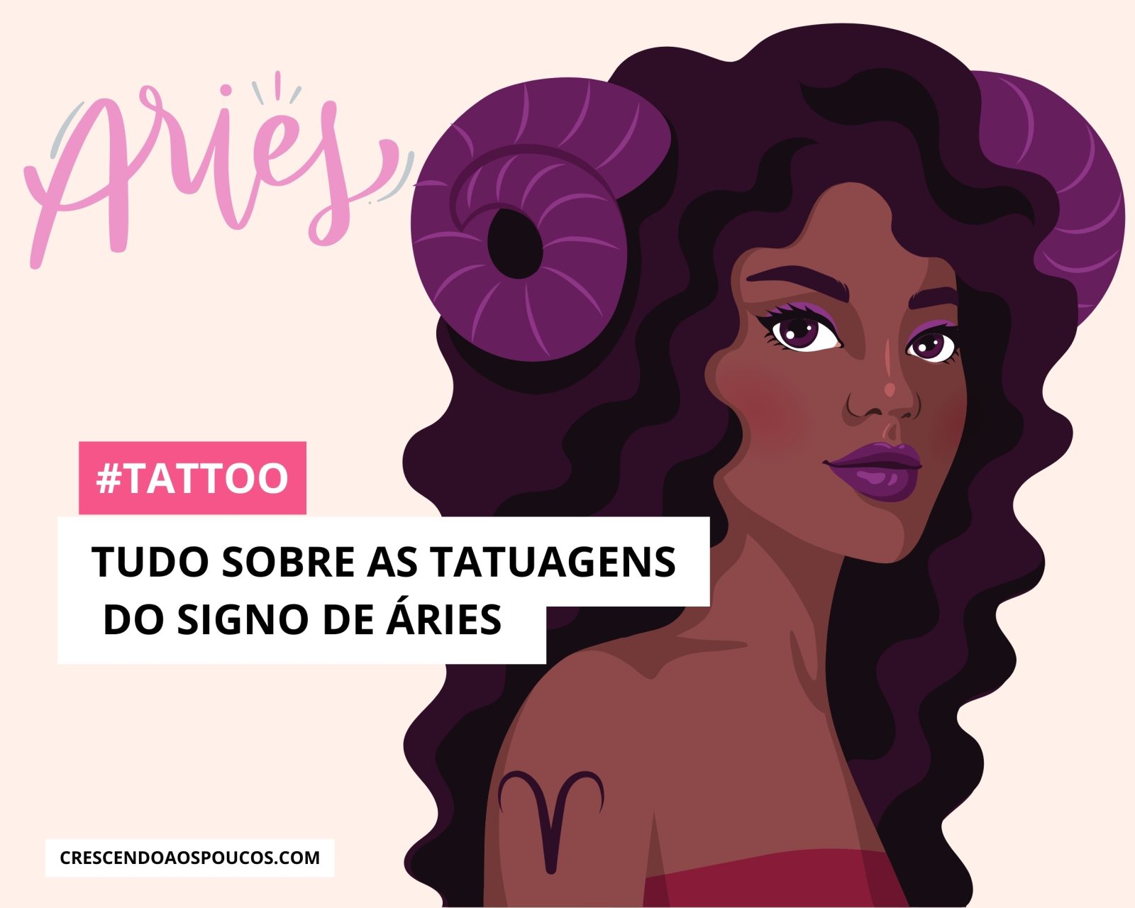 Tatuagens do Signo de Áries: Inspiração para Representar Arianas