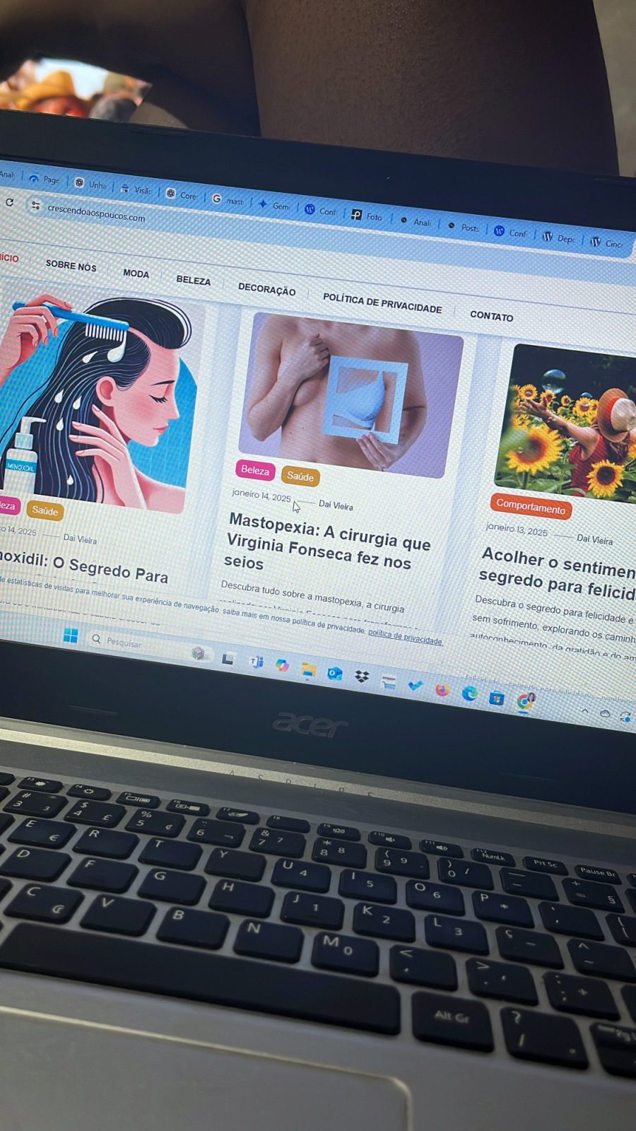 Como criar o blog “Crescendo aos Poucos” me fez recuperar a autoestima