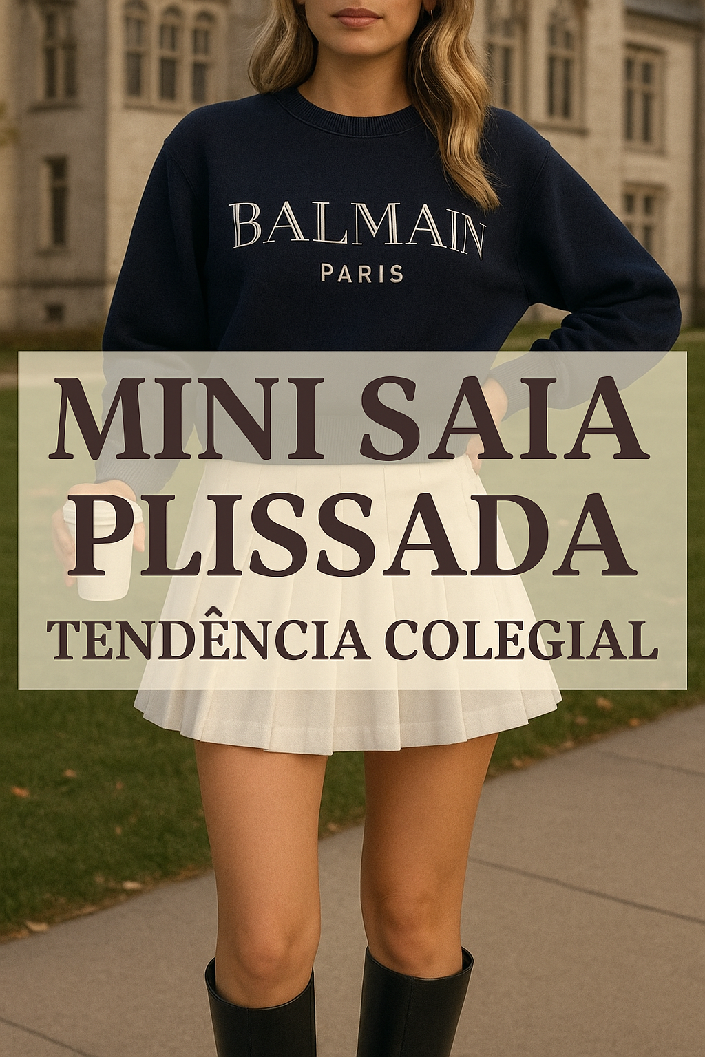 Mini saia plissada: tendência colegial que dominou a moda