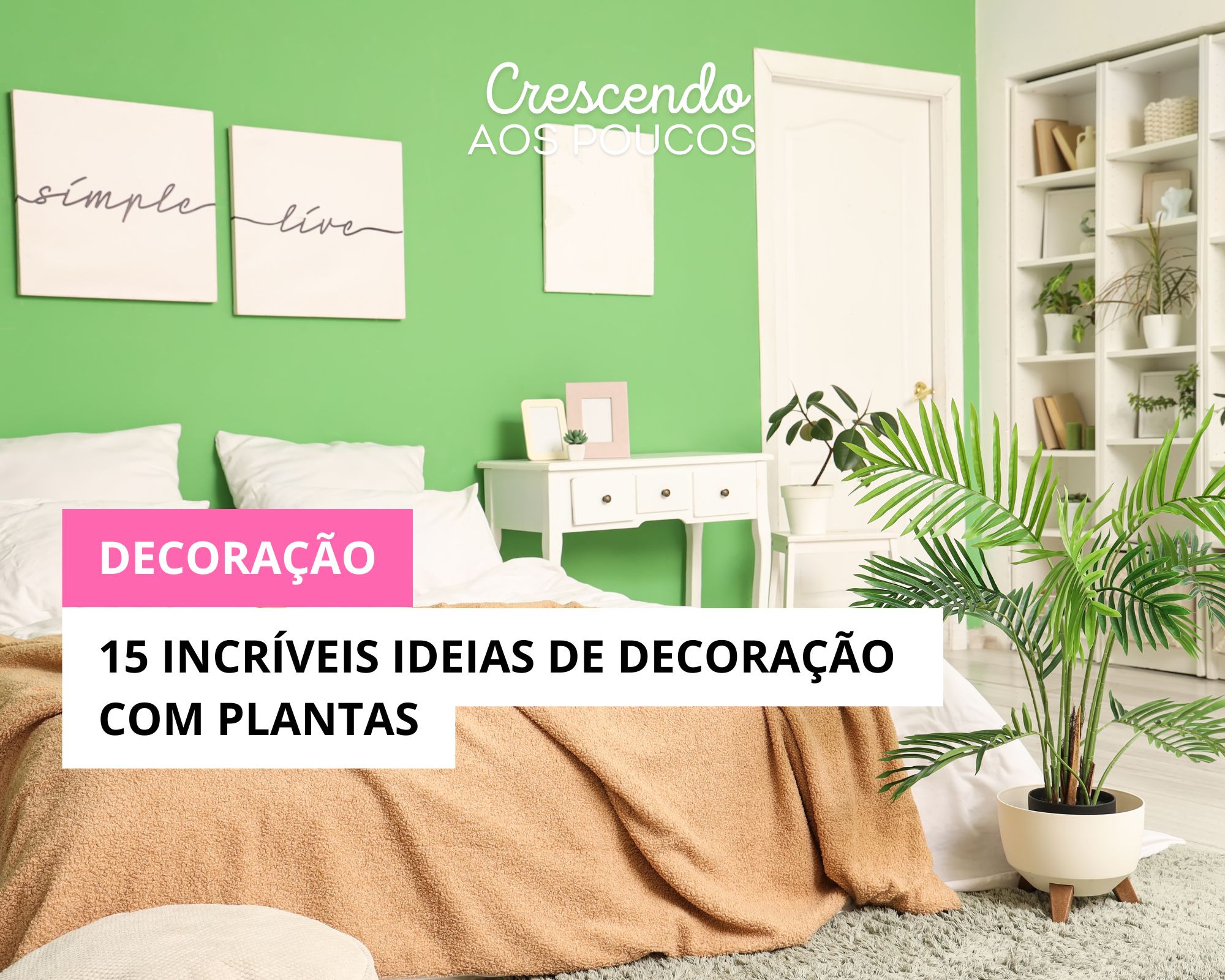 15 incríveis Ideias de decoração com plantas