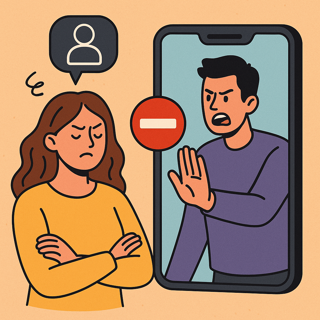 Por que o homem bloqueia? O real significado de “não aguentar ver a mulher vivendo bem”