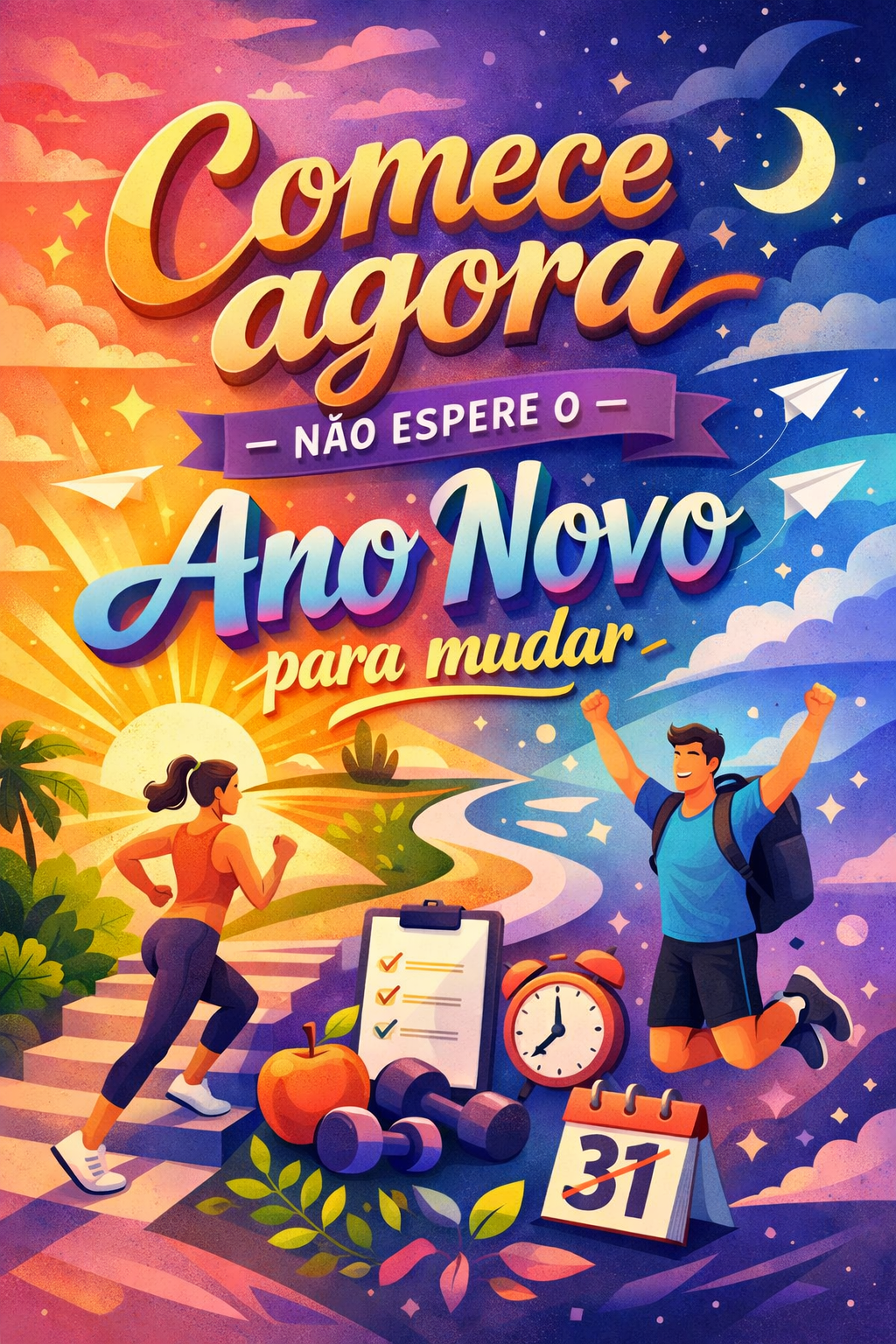 Comece agora – não espere o Ano Novo para mudar