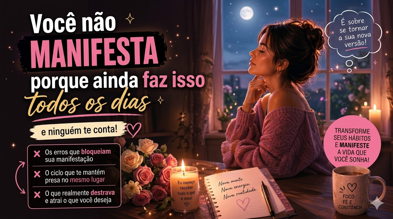 Você não manifesta porque ainda faz isso todos os dias