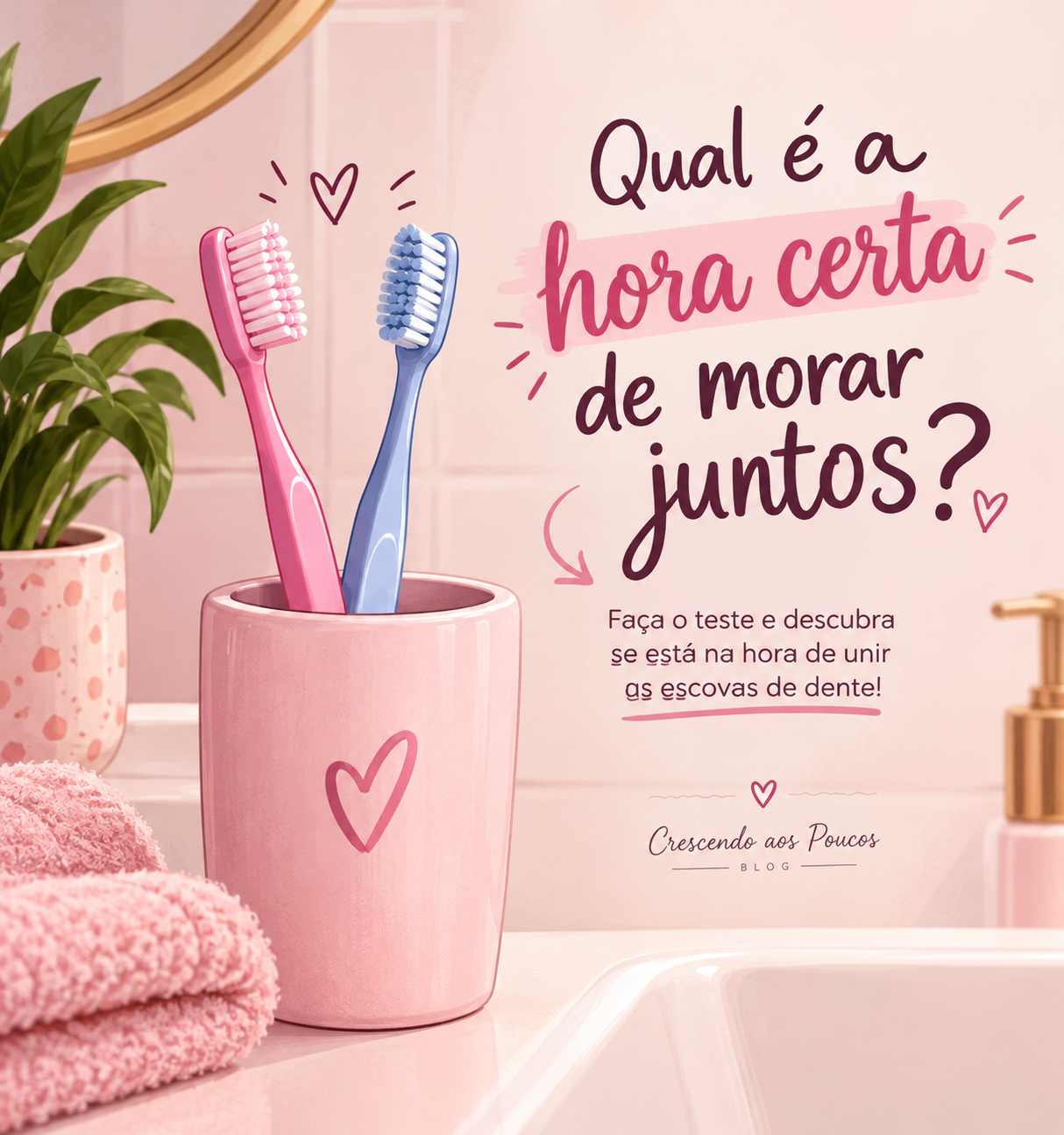 Qual a hora certa de morar juntos? Faça o teste e descubra se está na hora de unir as escovas de dente
